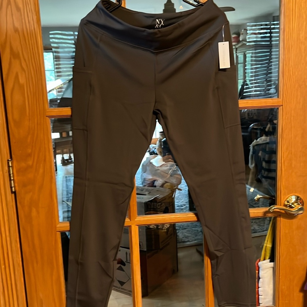Brand new grey yoga pants with tags